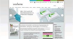 Desktop Screenshot of orochemie.de